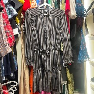 Paige dress with smocked shoulders